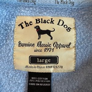 The Black Dog blue sweatshirt